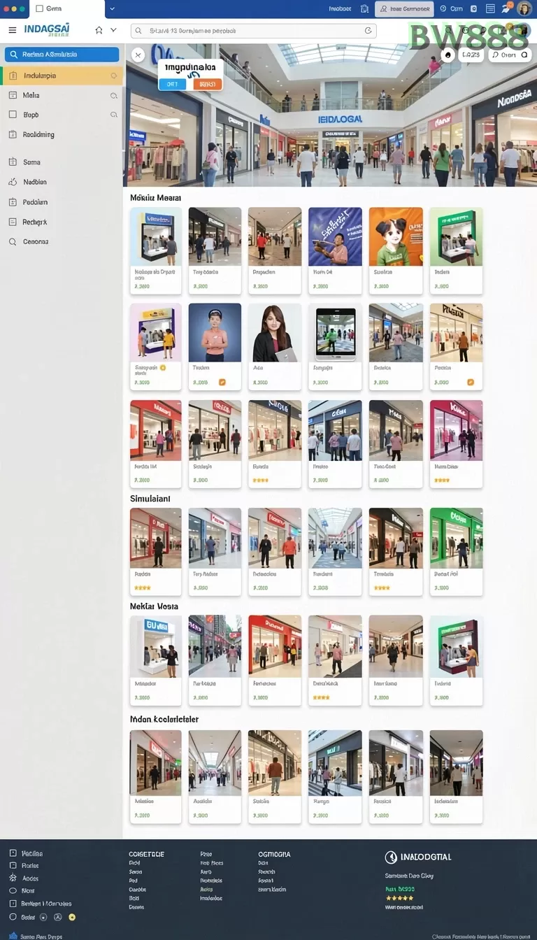 Cuplikan layar DINGDONG77 — menu navigasi