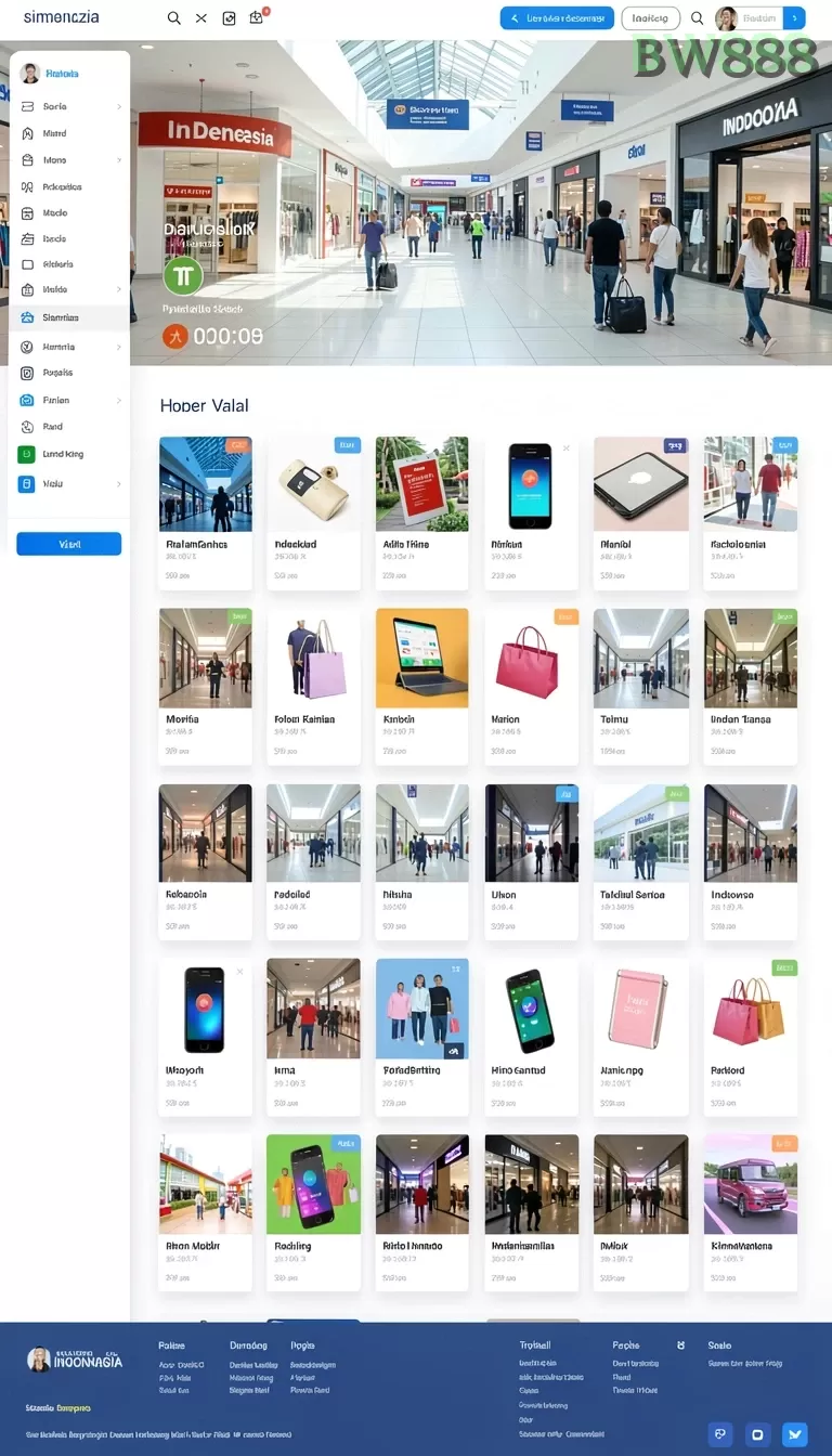 Cuplikan layar IND777 — halaman utama